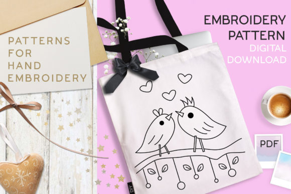 Love Birds Embroidery Pattern Review for Handmade Gifts