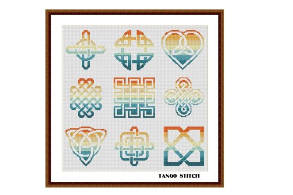 Orange Celtic Cross Stitch Embroidery: A Hands-On Design Review