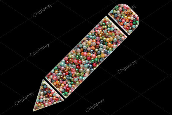 Pen Pencil Beads Colorful Embroidery Design Review