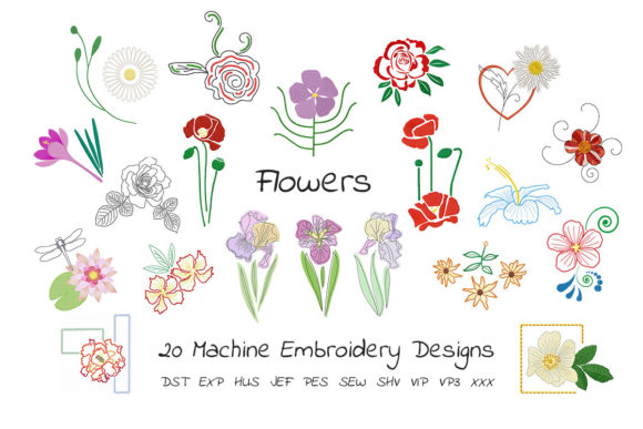 The Beautiful Flowers Embroidery Bundle: Apparel Review